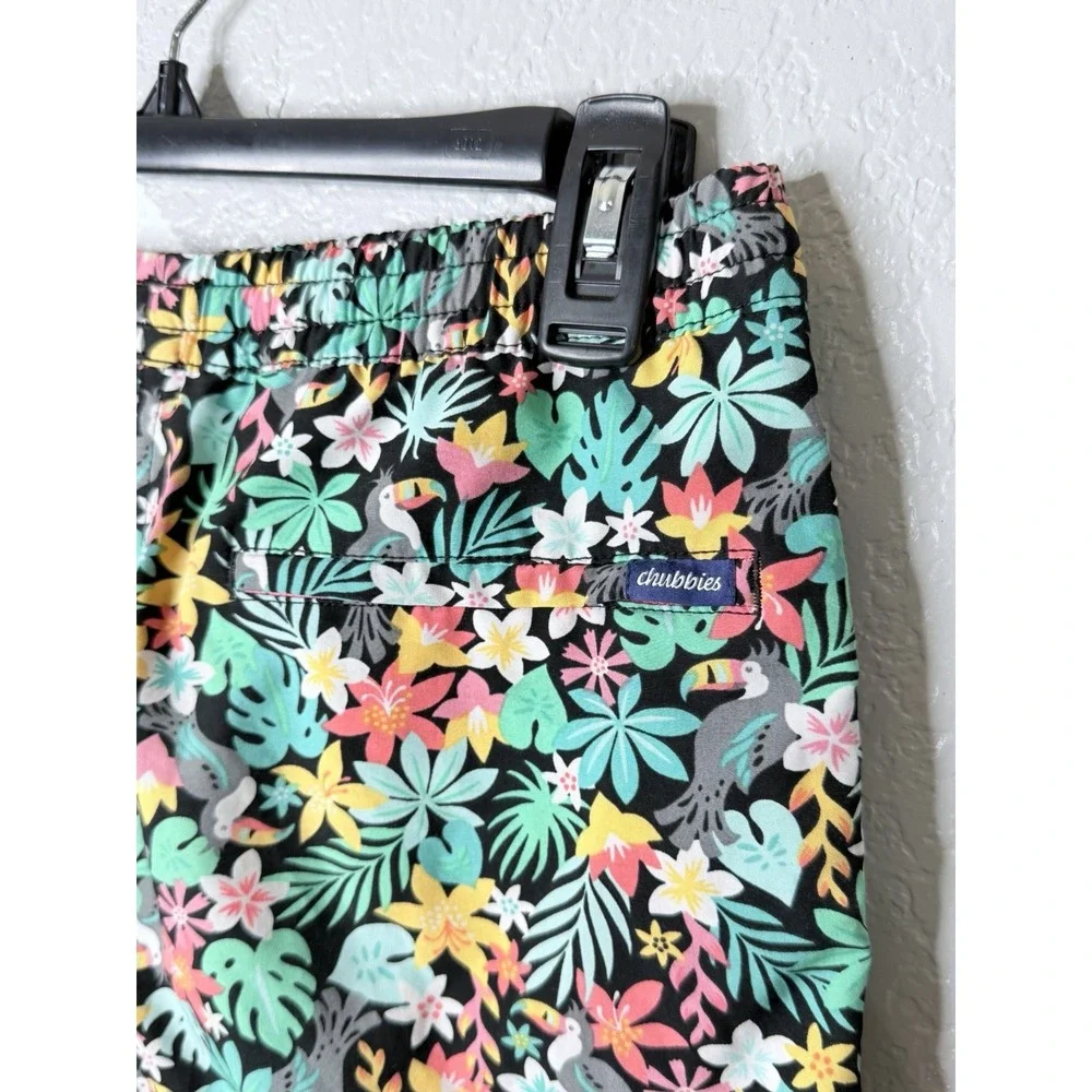 Chubbies The Toucan Do Its Swim Trunks Boys Size L 14/16 Tropical Toucan Floral